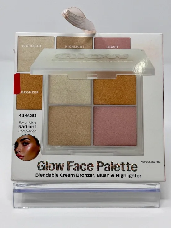 Glow Face Palette - Bronzer, Blush, Highlighter - NIB - Picture 3 of 4